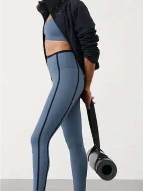 Athleta Light Blue Ultra High Rise Leggings